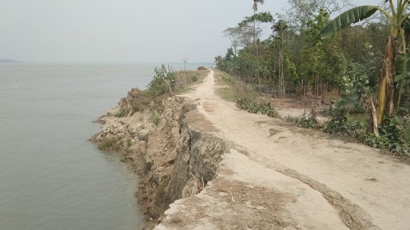 নদীর ভাঙনে বিলীন হয়ে যাচ্ছে ফসলি জমি নদীর ভাঙনে বিলীন হয়ে যাচ্ছে ফসলি জমি