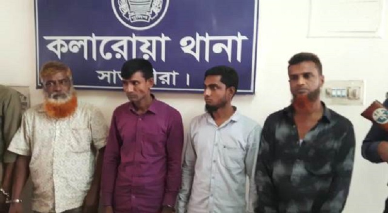 পুলিশ-ডাকাত গোলাগুলি: চার পুলিশ আহত, আটক ৬