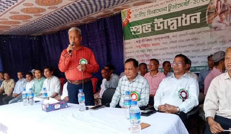 রাজস্থলীতে “বিষু” উপলক্ষে তঞ্চঙ্গ্যা সম্প্রদায়ের ‘ঘিলাখেলা” টুর্নামেন্টের উদ্বোধন