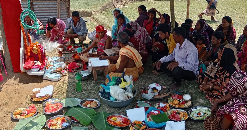 রাজস্থলীর বাঙ্গালহালিয়াতে সনাতন ধর্মাবলম্বীদের চড়ক পূজা মেলা উদযাপন