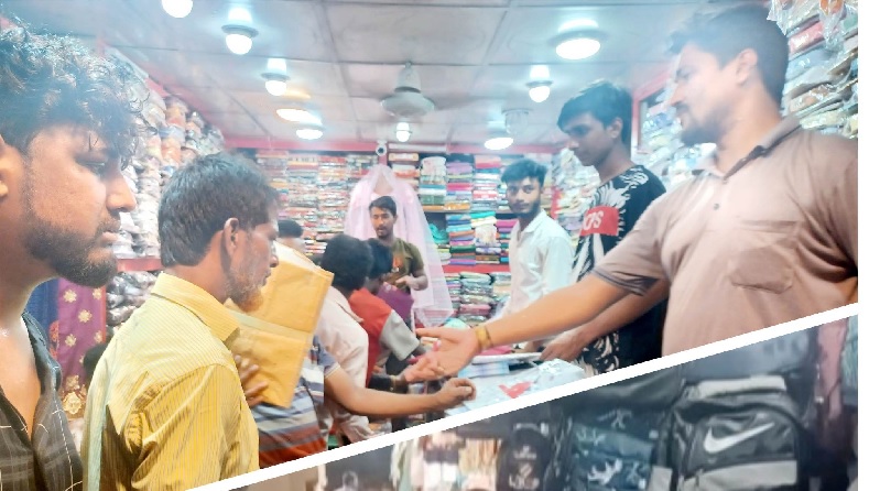 শেষ মুহূর্তে রাঙ্গামাটিতে জমে উঠেছে ঈদের কেনাকাটা