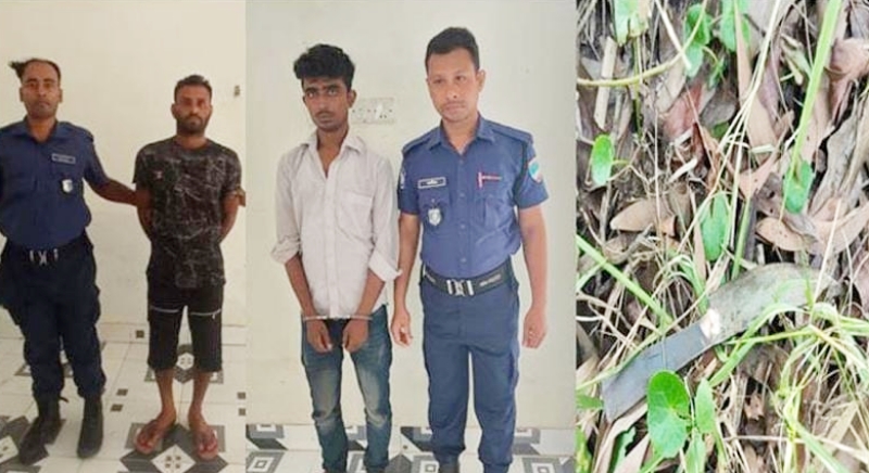 লোহাগড়ায় হত্যা মামলার প্রধান আসামিসহ আটক ২, চাপাতি উদ্ধার