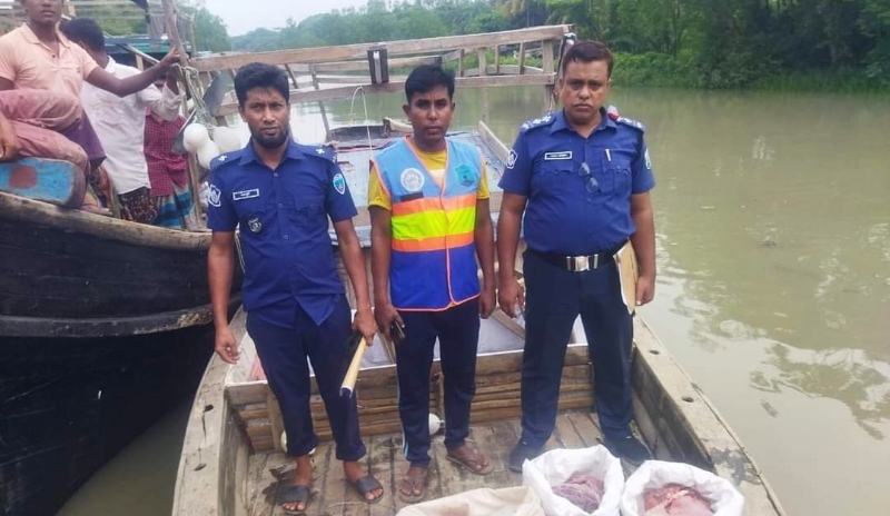 পাথরঘাটায় ৪ বস্তা হরিনের মাংস উদ্ধার পাথরঘাটায় ৪ বস্তা হরিনের মাংস উদ্ধার