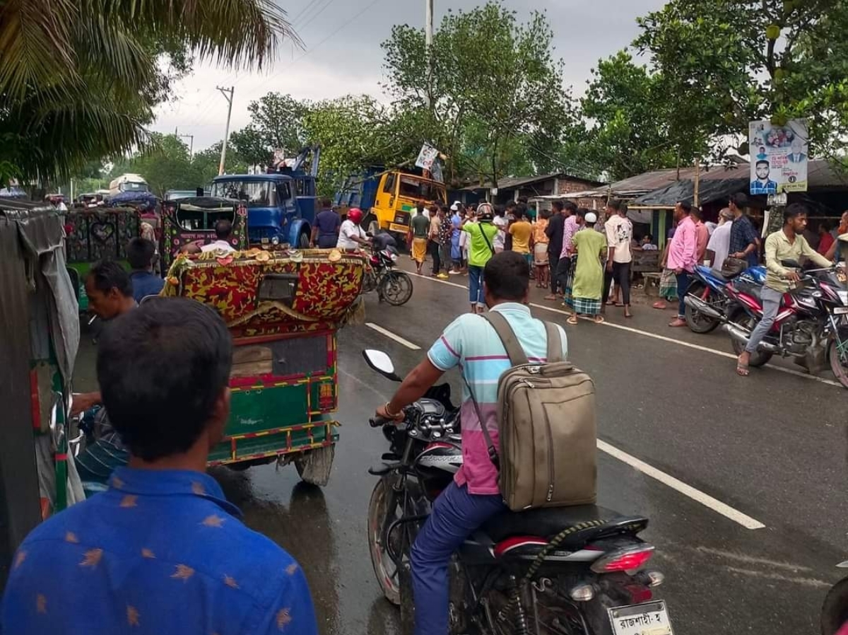 নান্দাইলে ট্রাকের চাপায় নিহত ১
