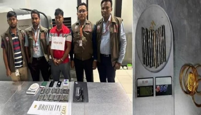 দরজার কবজায় স্বর্ণের রড, চট্টগ্রাম বন্দরে আটক ১