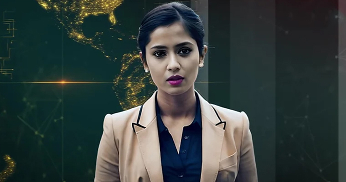 দেশে প্রথমবারের মতো সংবাদ পাঠ করল এআই উপস্থাপিকা