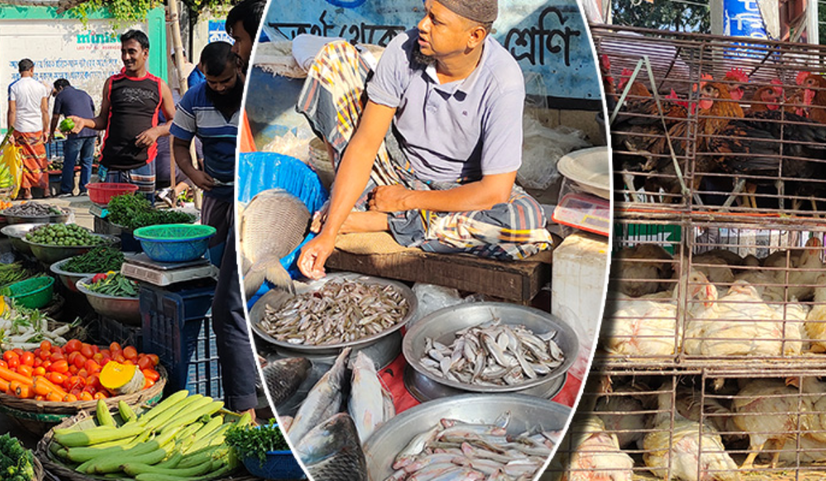 সবজির বাজারে অস্বস্তি, আগের দামে মুরগি