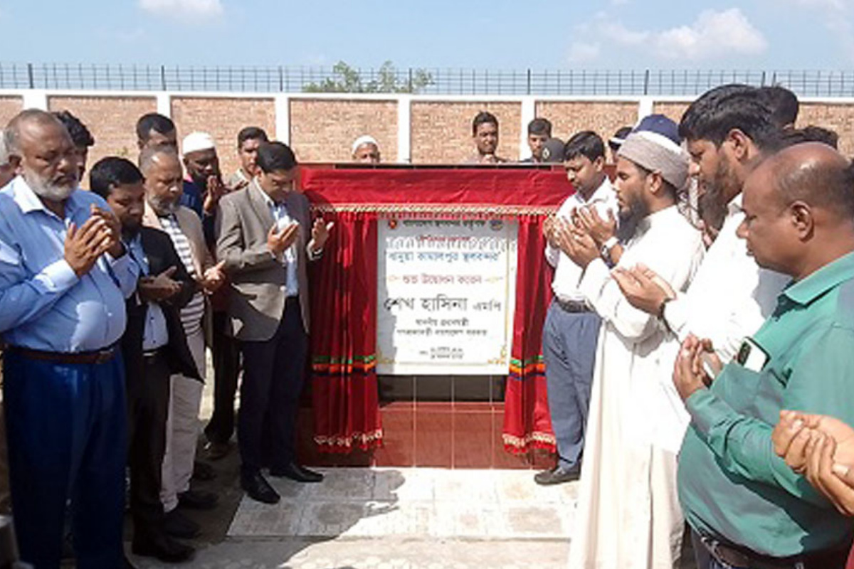 ধানুয়া কামালপুর স্থলবন্দরে ৫৬ কোটি টাকার প্রকল্প উদ্বোধন