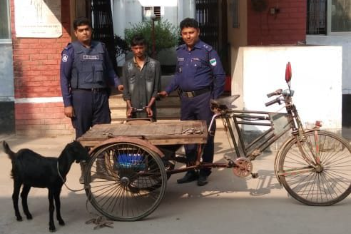 নড়াইলে চোরাই ছাগলসহ চোর গ্রেফতার