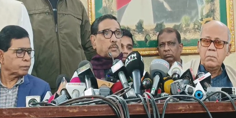 নির্বাচন বাধাগ্রস্তকারীদের বিরুদ্ধে ভিসা নিষেধাজ্ঞার আহ্বান ওবায়দুল কাদেরের
