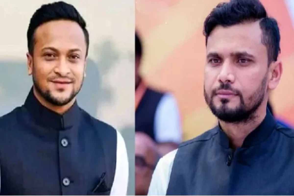 সংসদ অধিবেশন নয়, ক্রিকেট মাঠে গেলেন মাশরাফী-সাকিব