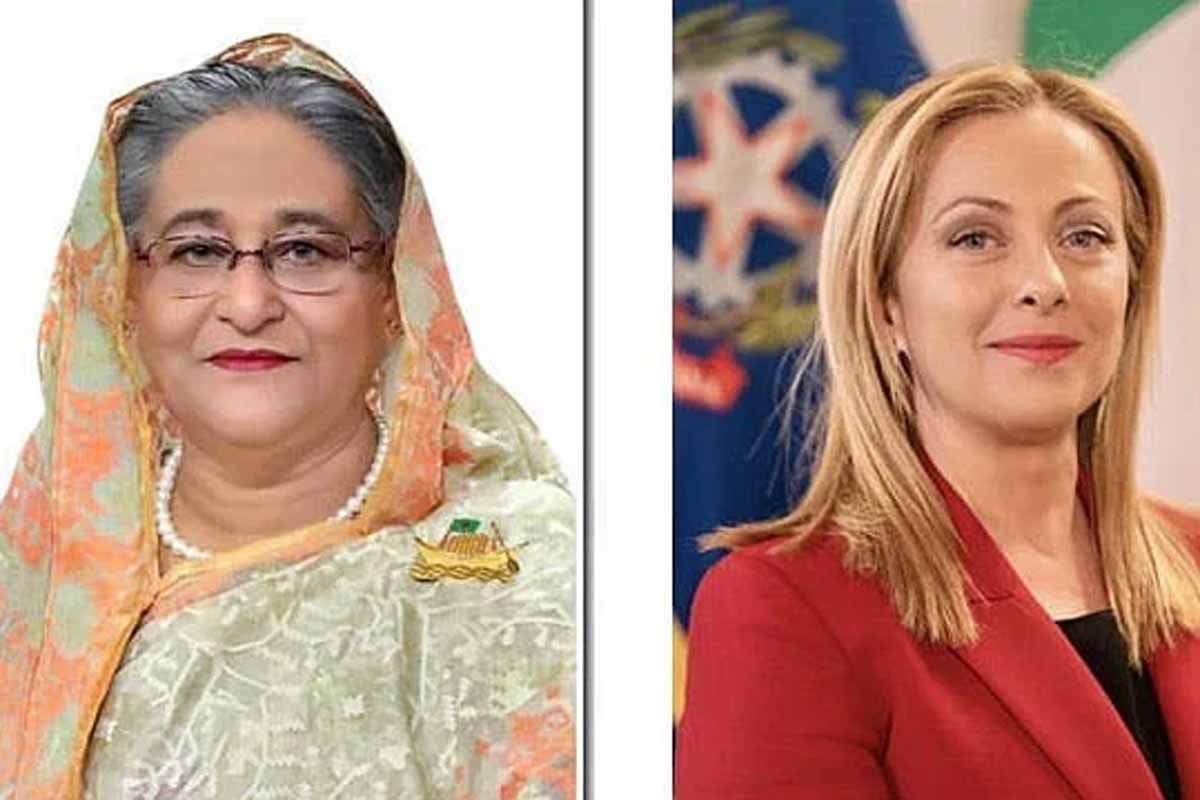 প্রধানমন্ত্রী শেখ হাসিনাকে ইতালির প্রধানমন্ত্রীর অভিনন্দন