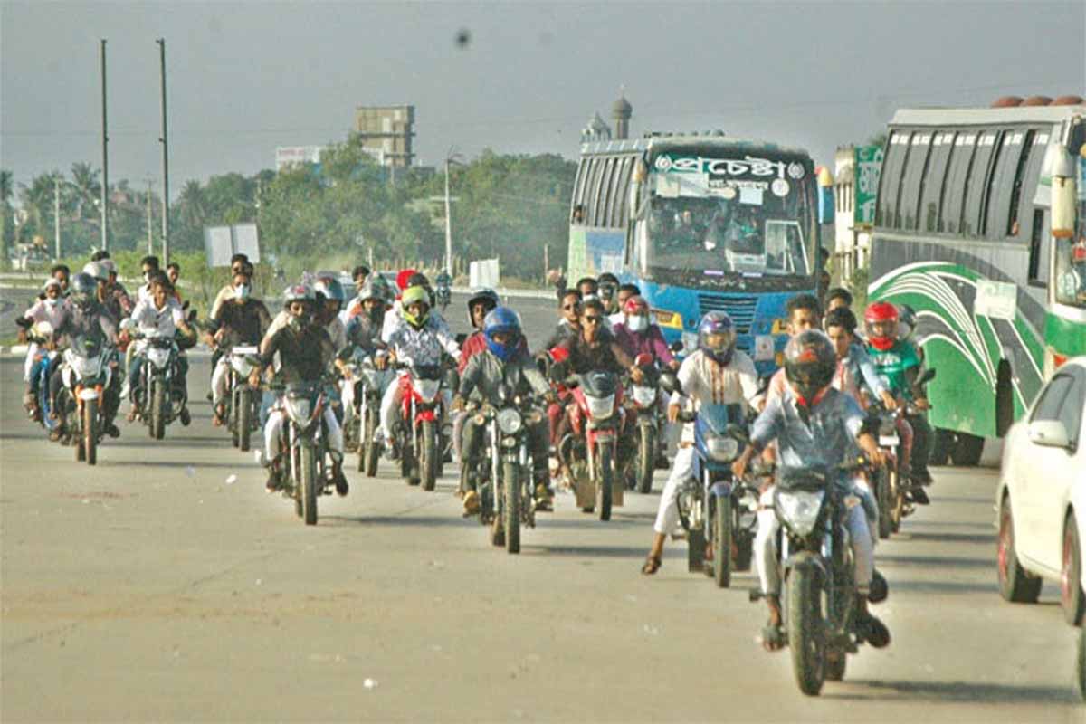 শুক্রবার থেকে মোটরসাইকেল চলাচল নিষিদ্ধ