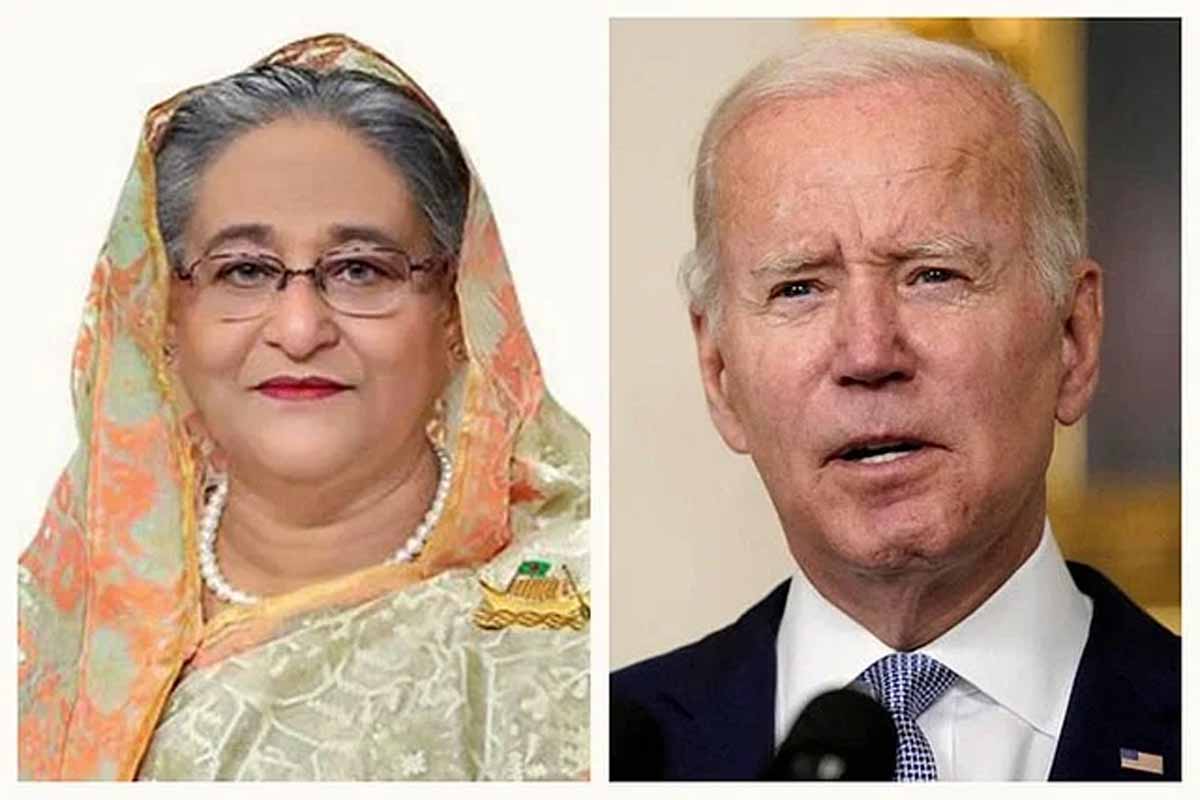 প্রধানমন্ত্রী শেখ হাসিনাকে জো বাইডেনের চিঠি