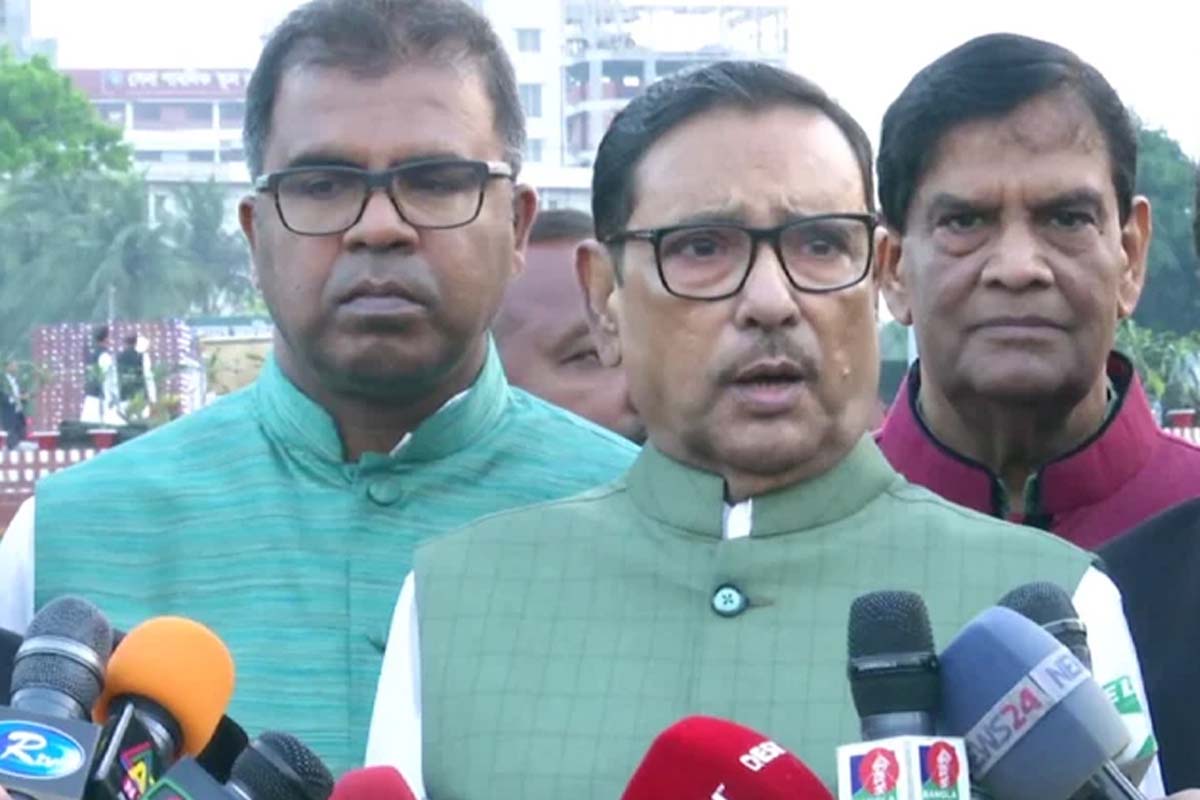 স্বাধীনতা ঘোষণার পাঠক ঘোষক হতে পারে না : কাদের