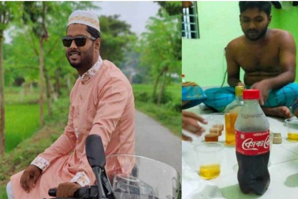 ছাত্রলীগ নেতার মদপানের ছবি ভাইরাল