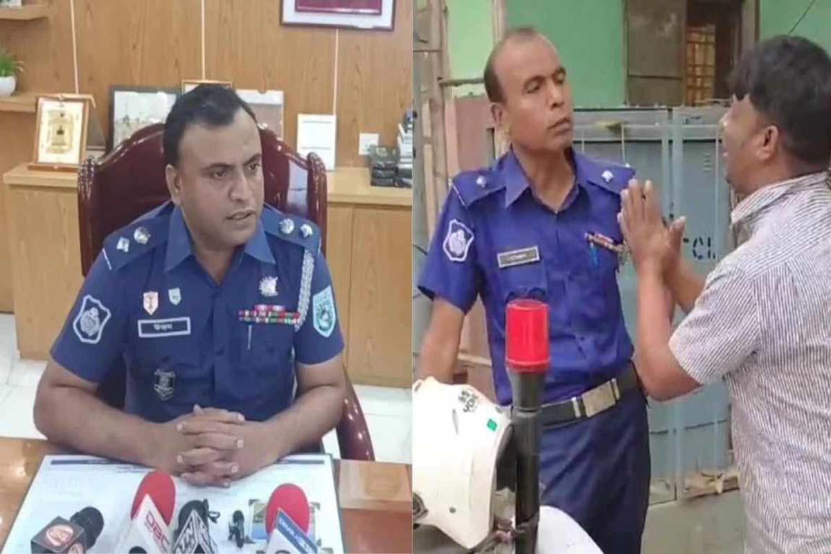 মোটরসাইকেল আরোহীর ট্রাফিক পুলিশের পা ধরার ভিডিও ভাইরাল, পুলিশ সুপারের ব্রিফিং