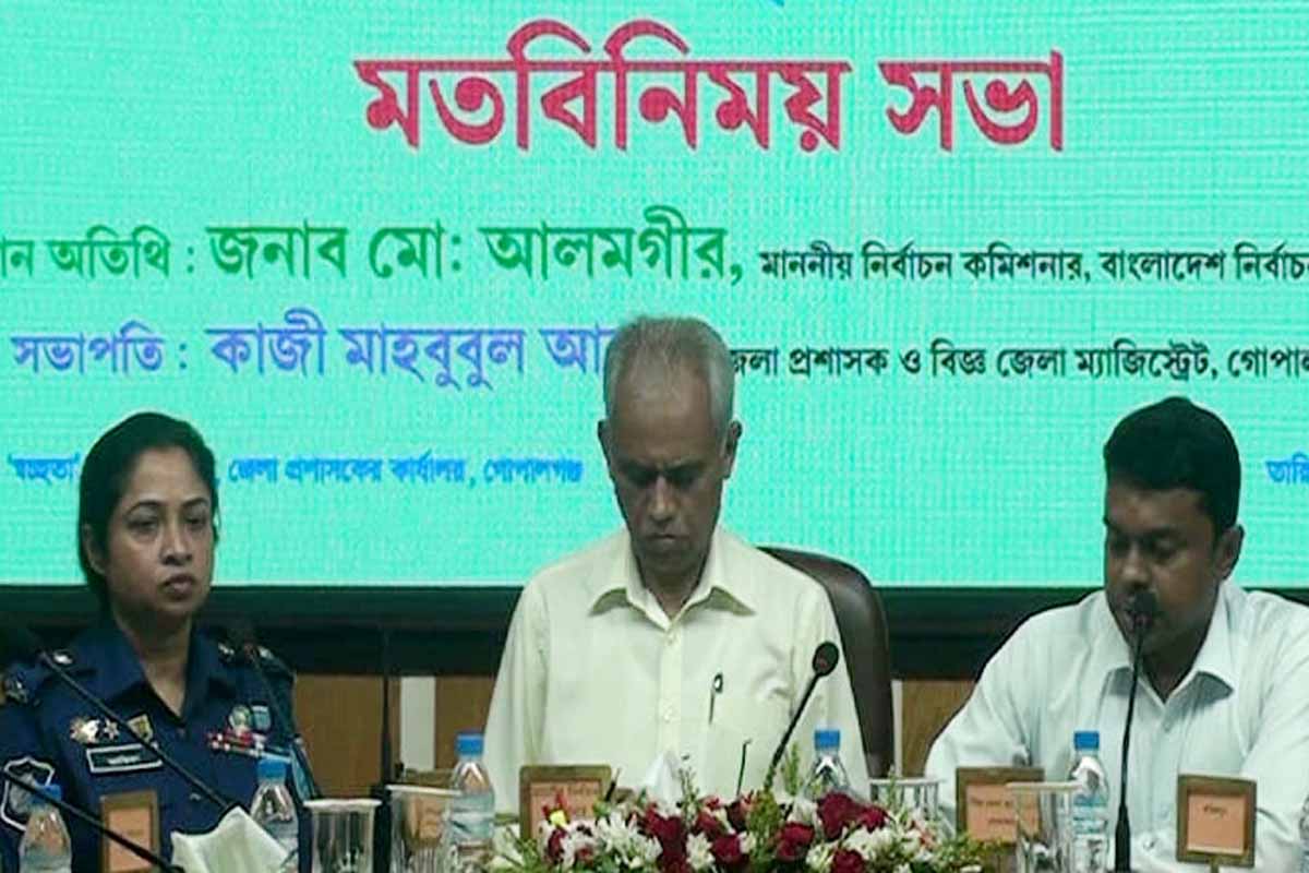 নির্বাচন সুষ্ঠু করতে সব কিছুই কঠোর হবে: ইসি আলমগীর