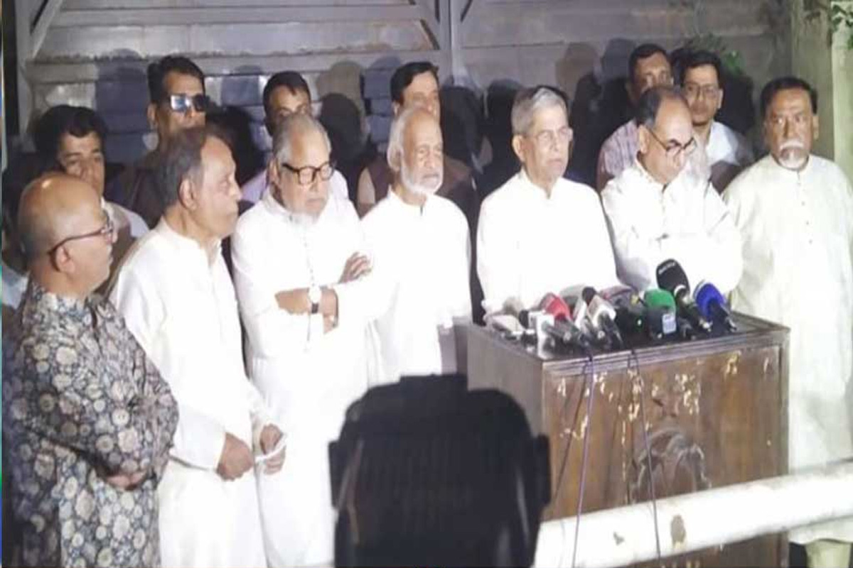 খালেদা জিয়ার সঙ্গে রাজনৈতিক আলাপ হয়নি : মির্জা ফখরুল