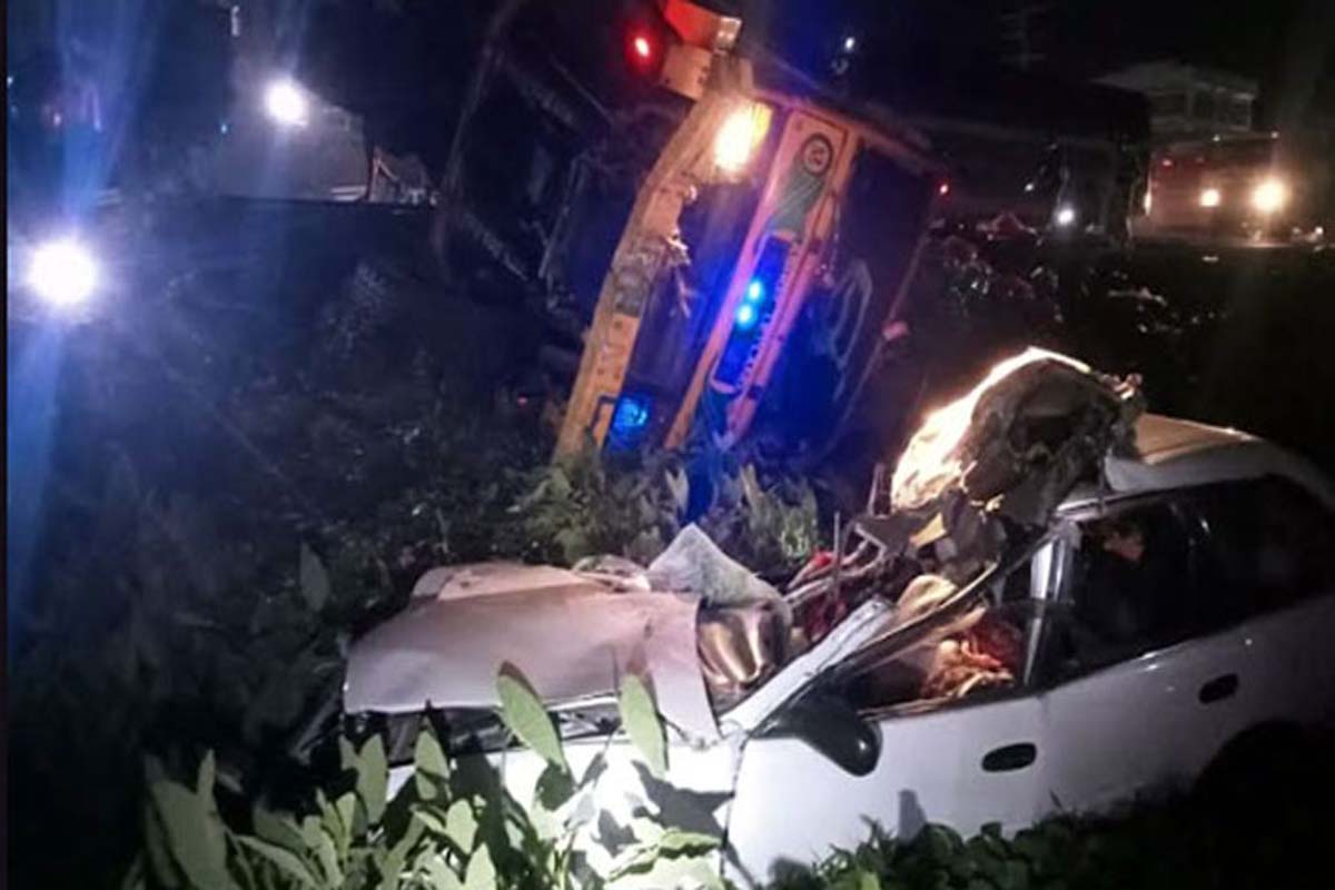 হবিগঞ্জে ট্রাক-প্রাইভেটকার সংঘর্ষ, একই পরিবারের ৪ জনসহ নিহত ৫