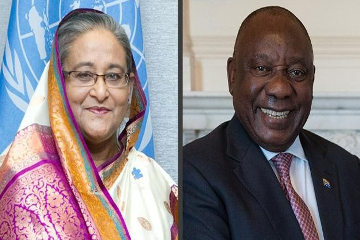 পুনরায় প্রেসিডেন্ট নির্বাচিত হওয়ায় রামাফোসাকে প্রধানমন্ত্রীর অভিনন্দন