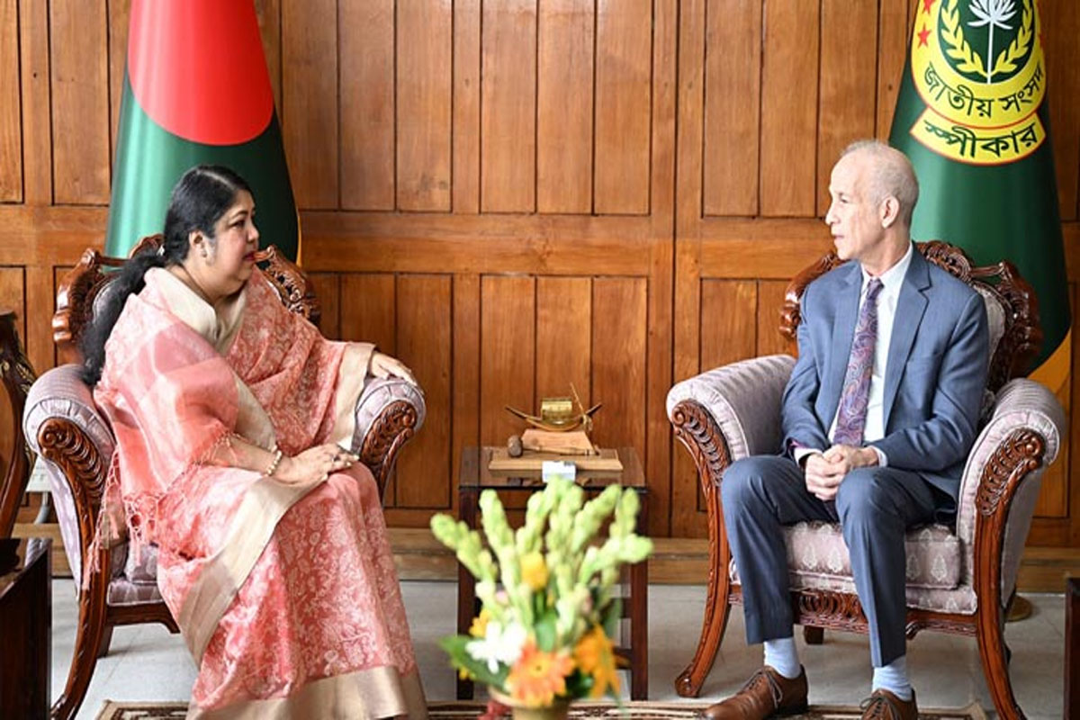 স্পিকারের সঙ্গে ইউনিসেফ বাংলাদেশের আবাসিক প্রতিনিধির বিদায়ী সাক্ষাৎ