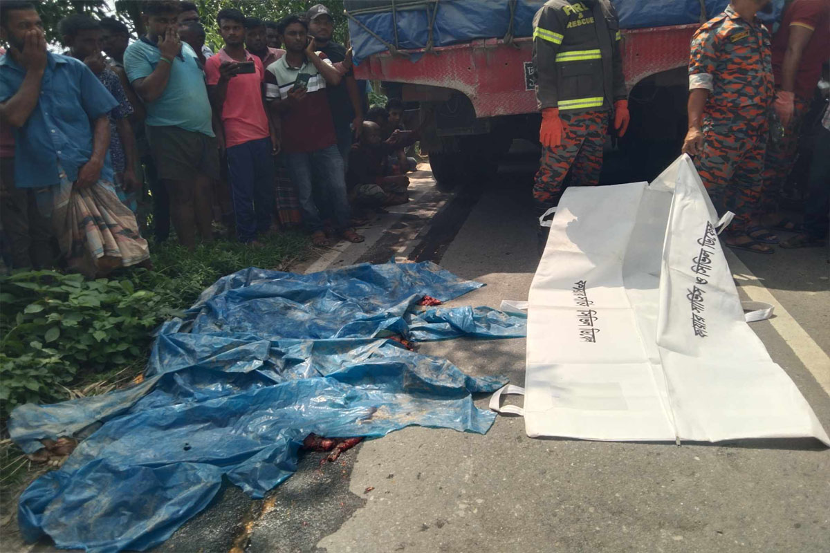 রাণীশংকৈলে ট্রাকের চাকায় পিষ্ট হয়ে বৃদ্ধার মৃত্যু