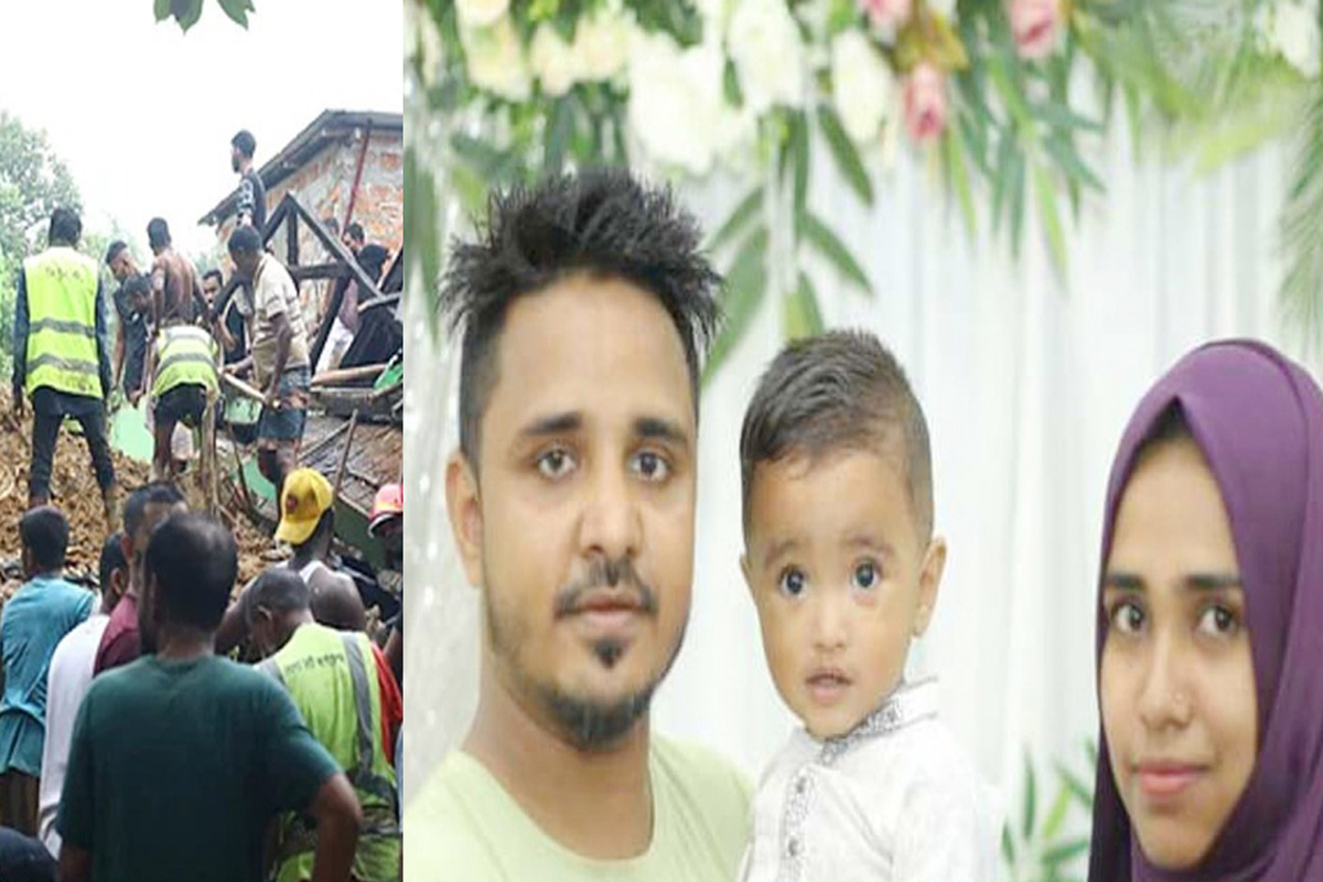 সিলেটে পাহাড়ধস, একই পরিবারের ৩ জনের মরদেহ উদ্ধার