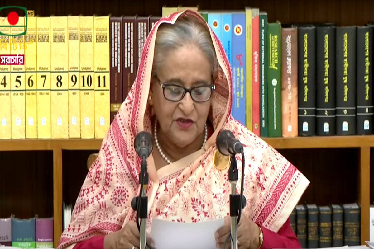 চীন সফর নিয়ে সংবাদ সম্মেলনে প্রধানমন্ত্রী