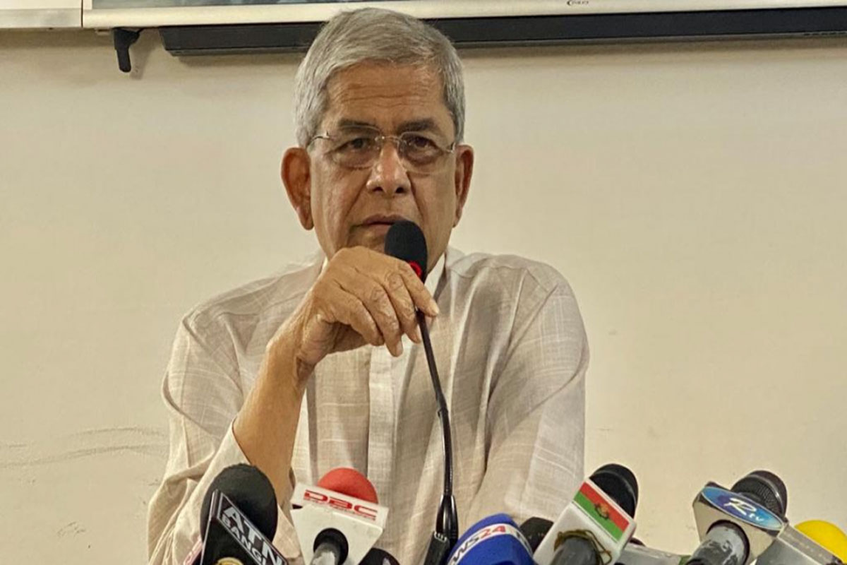 সরকারকে ‘ভয়ংকর গ্রেফতার খেলা বন্ধে’র আহ্বান মির্জা ফখরুলের