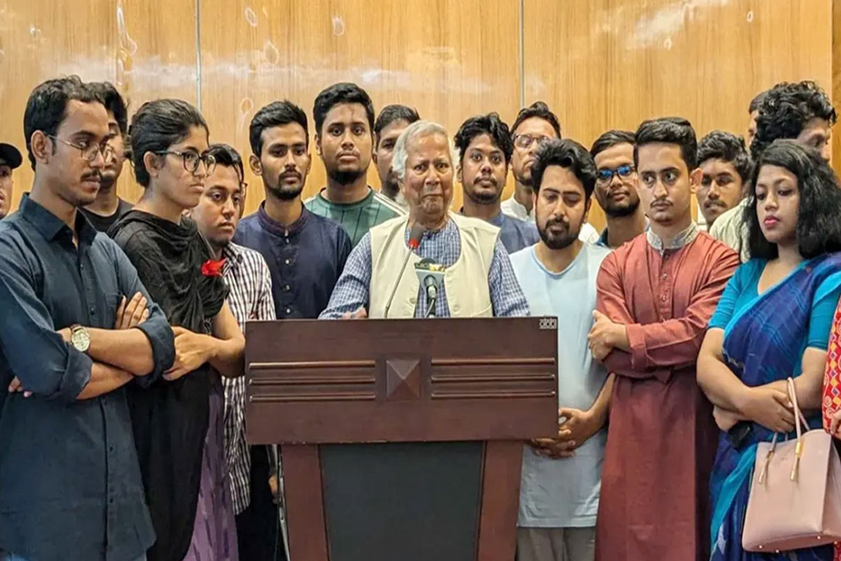 আমার প্রথম কাজ হবে আইন-শৃঙ্খলা ফিরিয়ে আনা: ড. ইউনূস