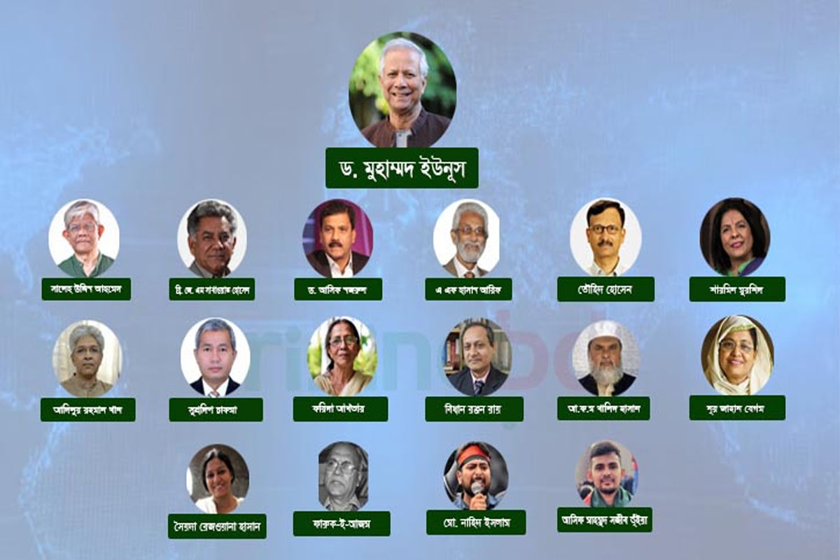 অন্তর্বর্তী সরকারের কার কী পরিচয়