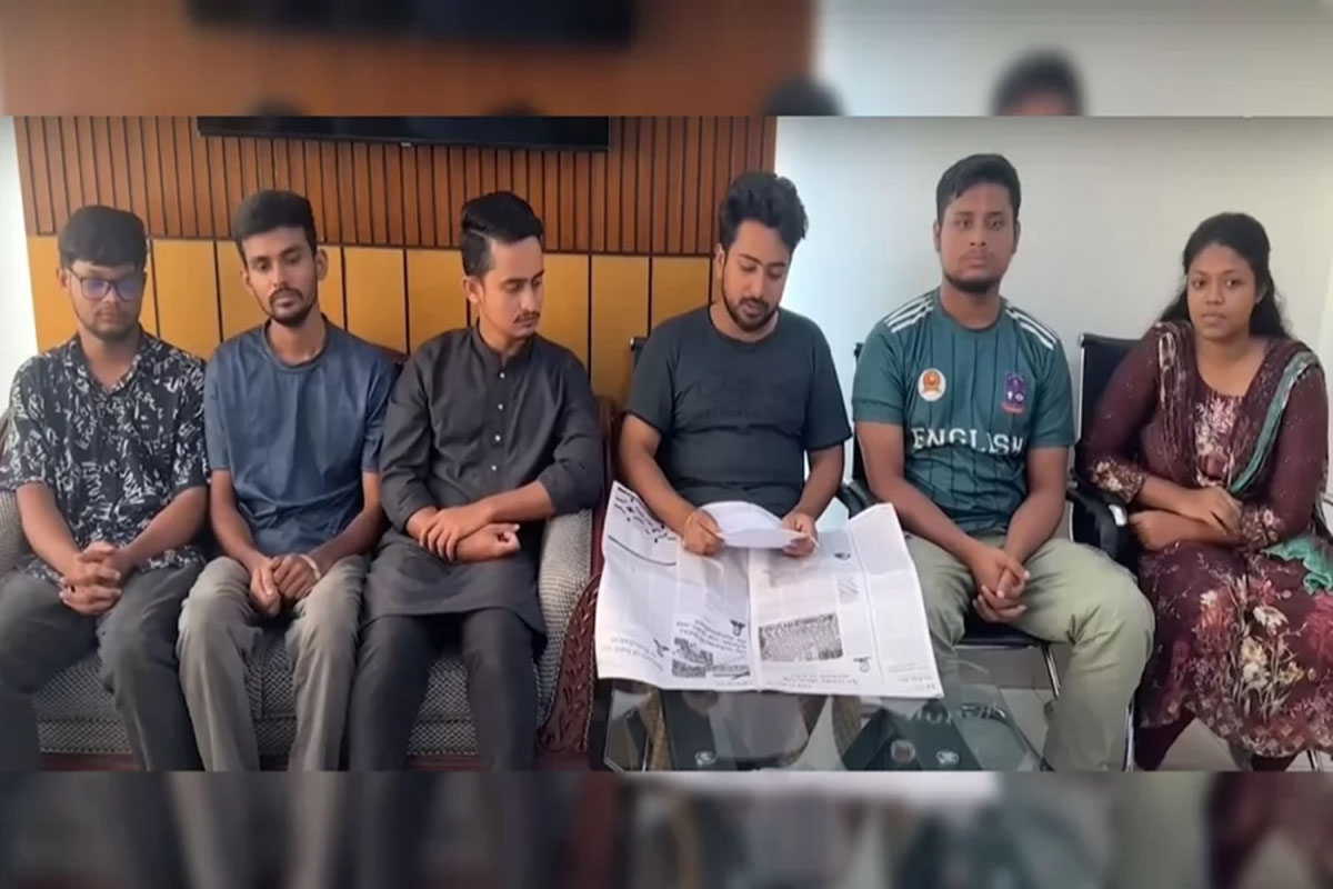 আন্দোলন প্রত্যাহারের ঘোষণা স্বেচ্ছায় দেইনি: ৬ সমন্বয়ক