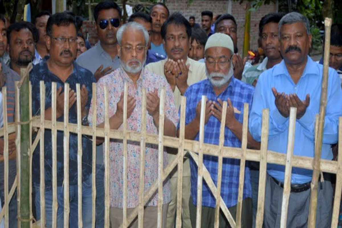 রংপুরে আবু সাঈদের কবর জিয়ারত করলেন জিএম কাদের
