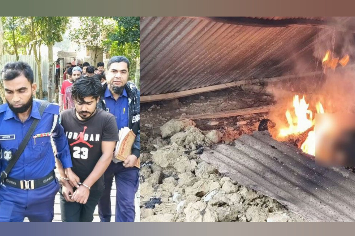 তরুণীর লাশ পোড়ানোর সময় যেভাবে ধরা পড়ল যুবলীগ নেতার ছেলে