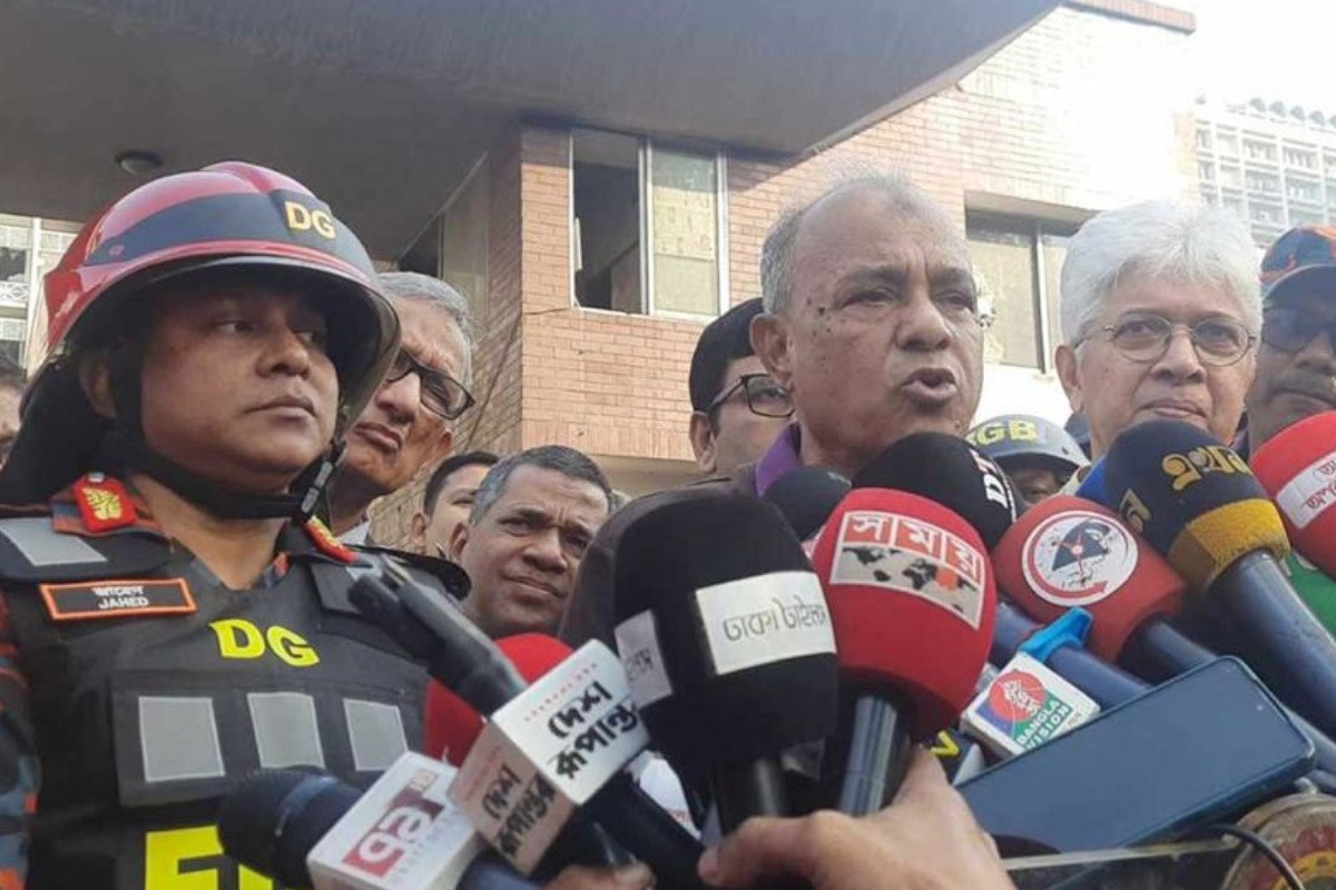 সচিবালয়ে আগুনের ঘটনায় তদন্ত কমিটি গঠন করা হবে: স্বরাষ্ট্র উপদেষ্টা