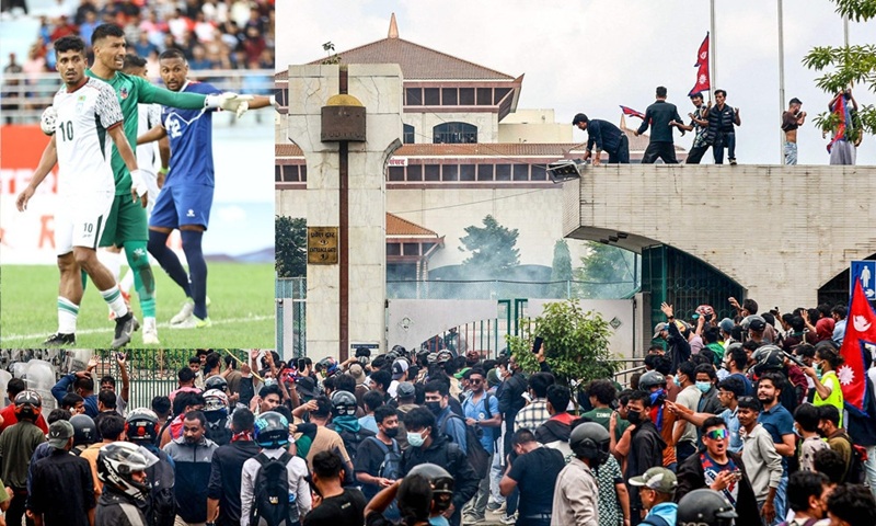 নেপালে আটকা বাংলাদেশ ফুটবল দলের নিরাপদ প্রত্যাবর্তনে তৎপর সরকার